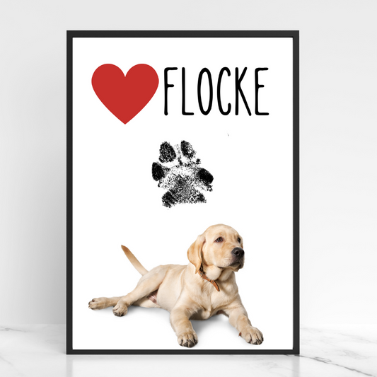 Hundeposter - Flocke