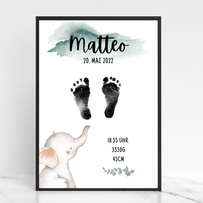 Babyposter - Elefant