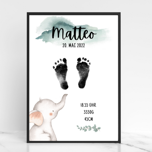 Babyposter - Elefant