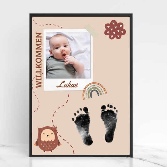 Babyposter - Eule