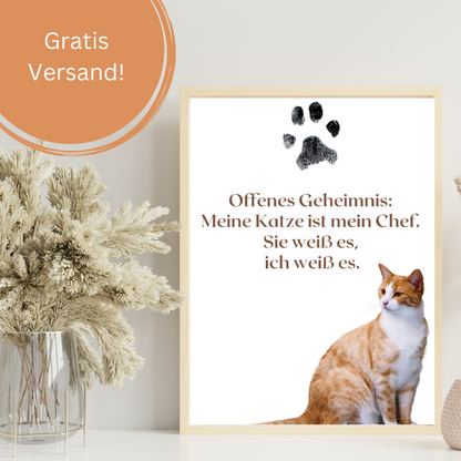 Katzenposter - Zitat Muffin