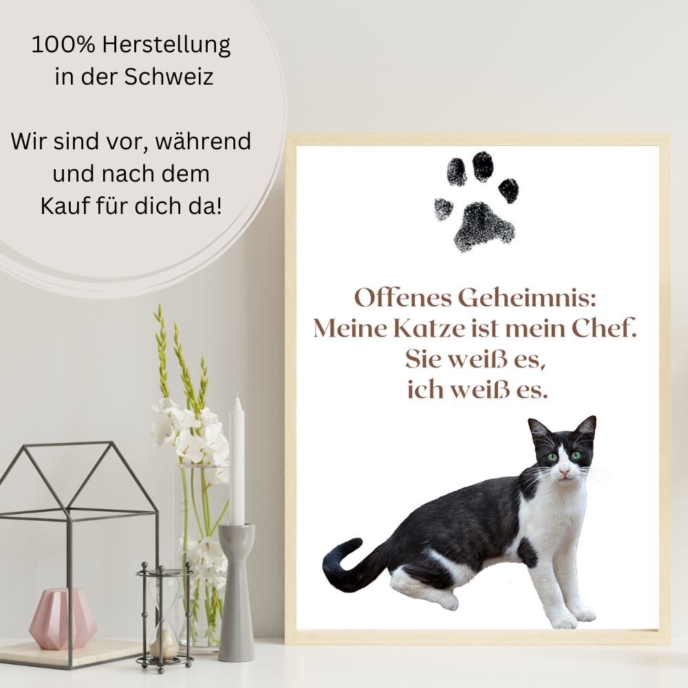 Katzenposter - Zitat Muffin