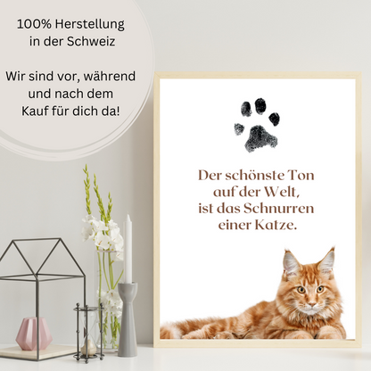 Katzenposter - Zitat Salem