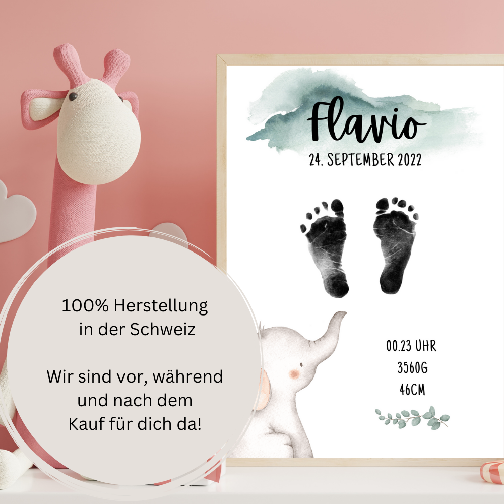 Babyposter - Elefant