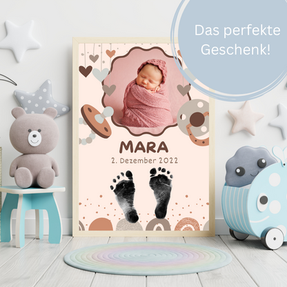 Babyposter - Babyschnuller mit Foto