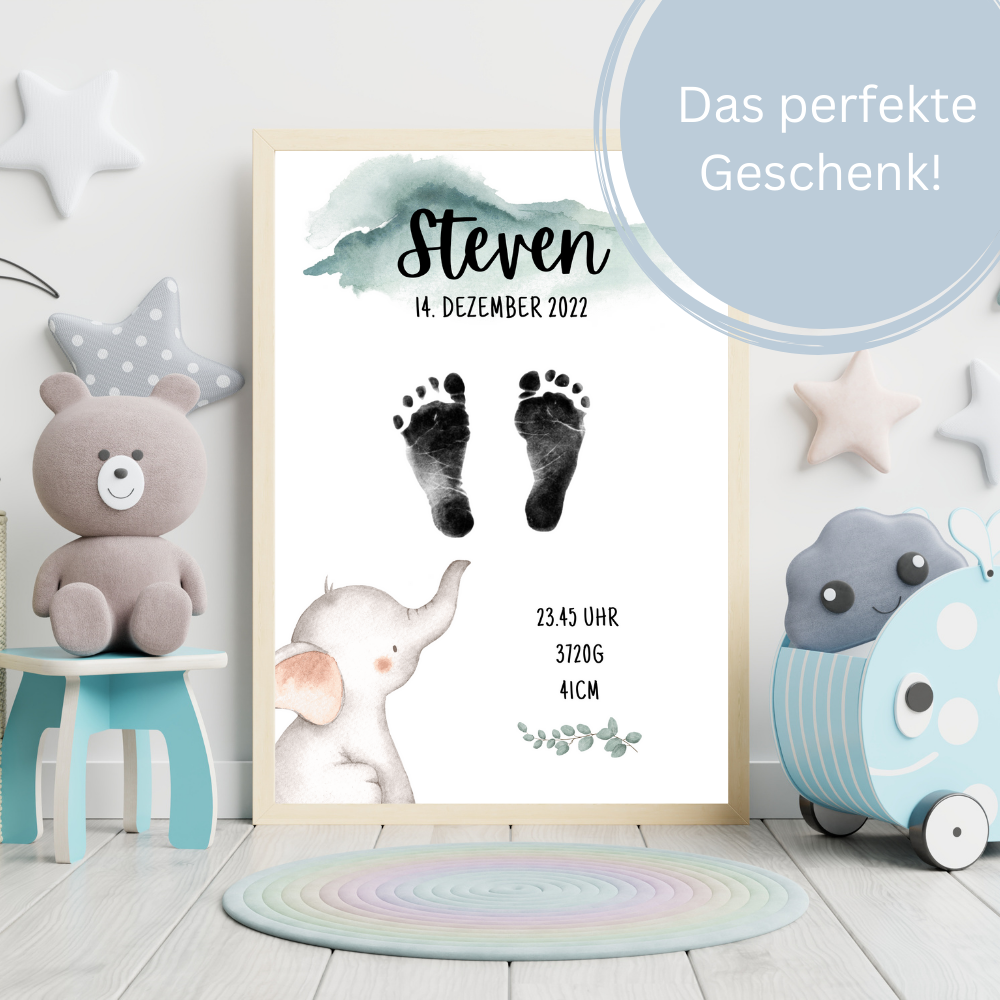 Babyposter - Elefant