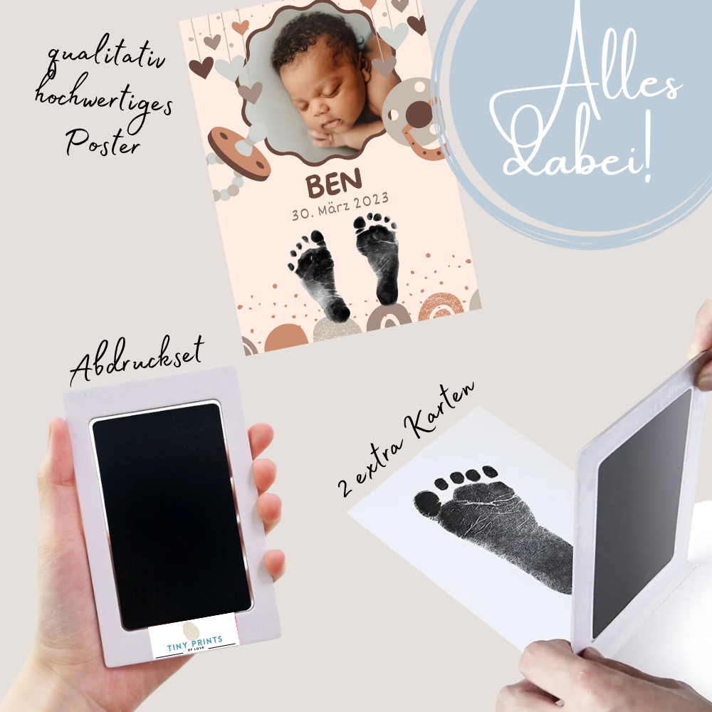 Babyposter - Babyschnuller mit Foto