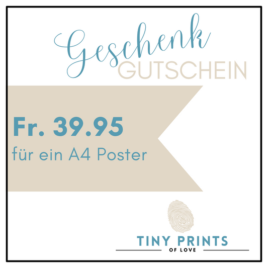 Geschenkgutschein - A4 Poster